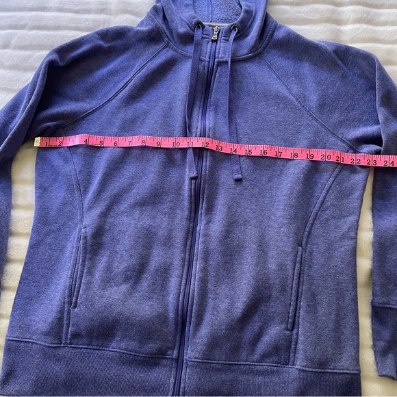 2 Tek Gear Women’s Front Zip Hoodies Sz XL Light Blue and Navy Blue - Picture 7 of 16